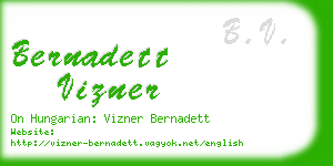 bernadett vizner business card